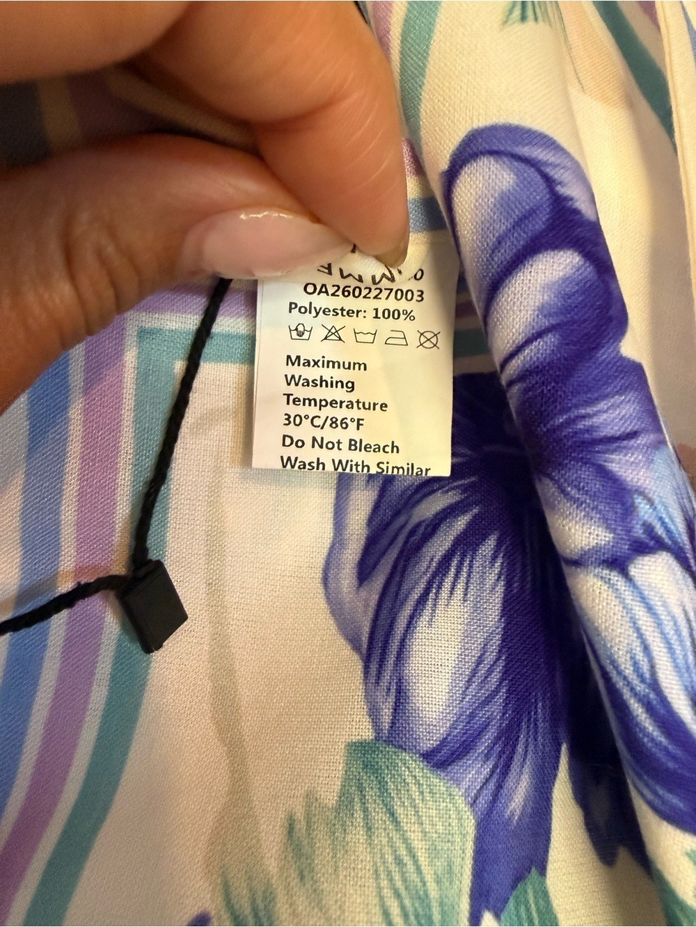 Commense SET White Maxi Dress with Blue Floral Halter - Picture 12 of 15